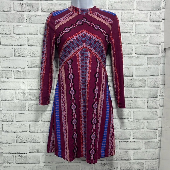 Free People Stella Mini Tunic Multicolor Dress Extra Small - Picture 1 of 12